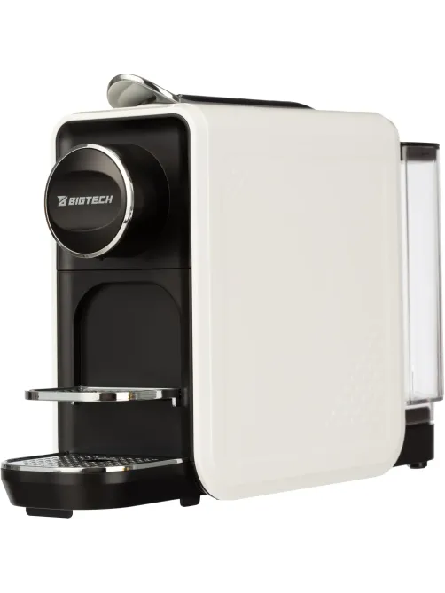 Кофемашина капсульная BigTech EСM302W, 0,7литра, 1400 Вт, белая