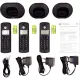 Радиотелефон Motorola DECT E203 (цвет Черный) (кмпл 3 трубки)