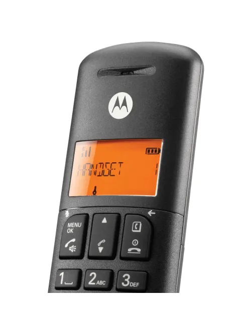 Радиотелефон Motorola DECT E203 (цвет Черный) (кмпл 3 трубки)