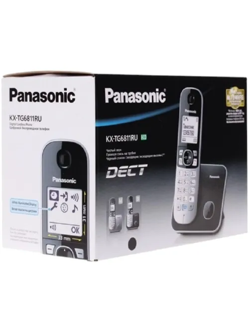 Радиотелефон Panasonic KX-TG6811RUB черный