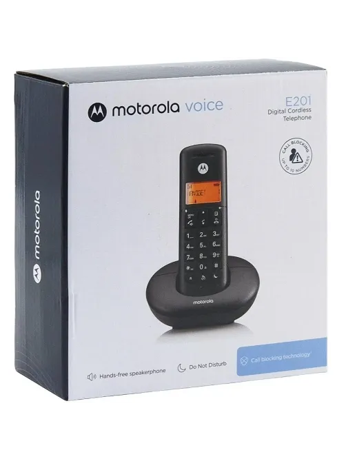 Радиотелефон DECT E201 (цвет Черный)
