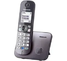 Радиотелефон Dect Panasonic KX-TG6811RUM серый металлик АОН