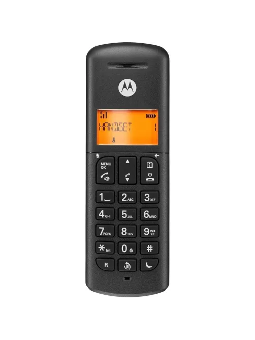 Радиотелефон Motorola DECT E203 (цвет Черный) (кмпл 3 трубки)