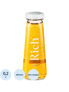 Сок Rich Яблоко, стекло 0,2л