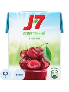 Нектар J7 Вишня, осветленный, 0,2л
