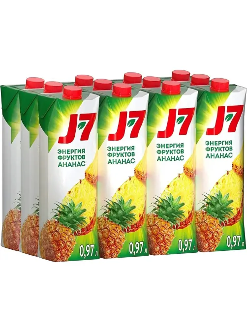 Нектар J7 Ананас с мякотью, 0,97л