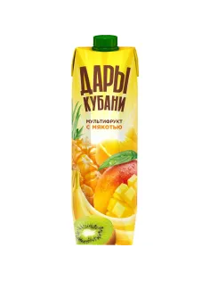 Нектар Дары Кубани Мультифрукт с мякотью, 0,95л