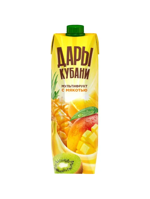 Нектар Дары Кубани Мультифрукт с мякотью, 0,95л