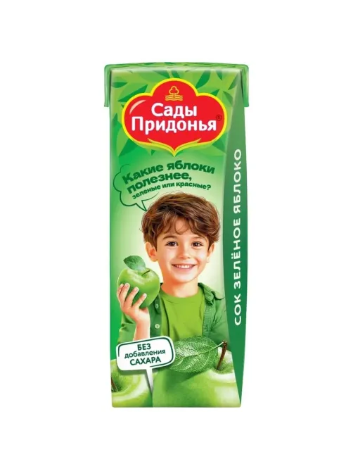 Сок Сады Придонья Зеленое яблоко, 0,2л