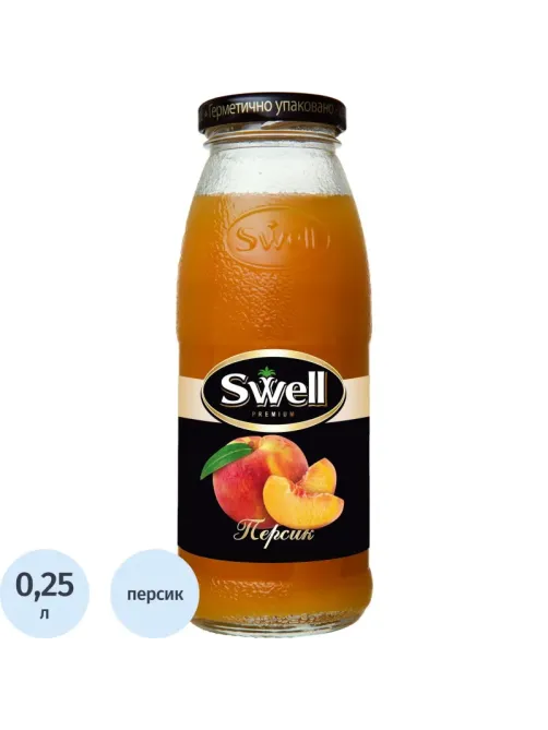 Нектар Swell Персик с мякотью, стекло 0,25л