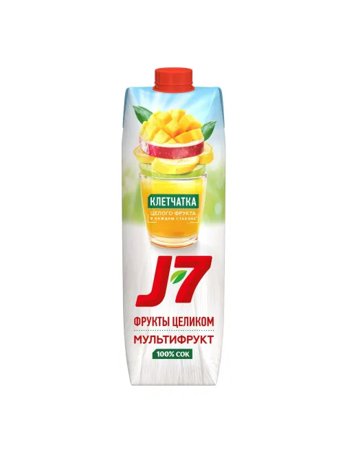 Сок J7 Мультифрукт с мякотью, 0,97л