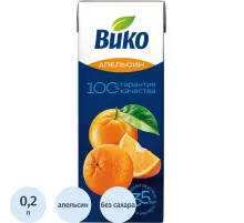 Сок Вико Апельсин, 0,2л
