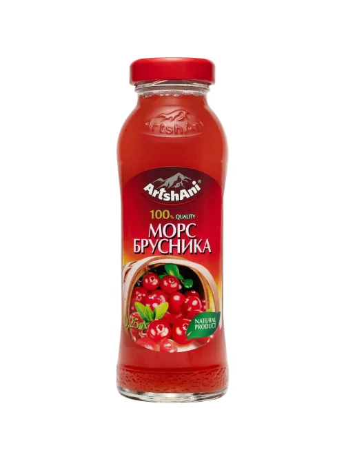 Морс Аршани Брусничный, стекло 0,25л