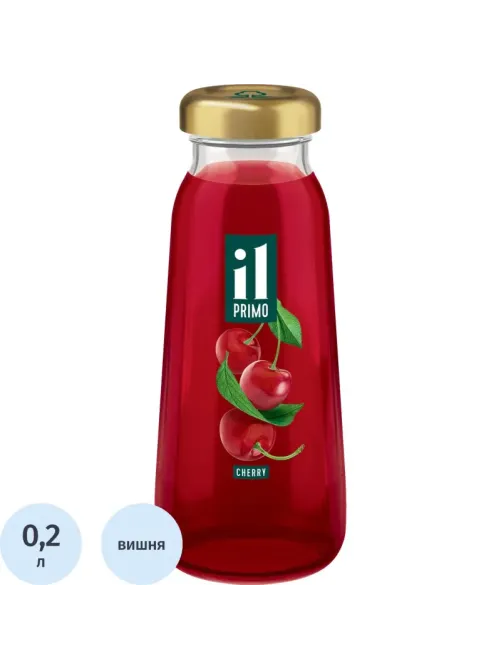 Нектар IL Primo Вишня, осветленный, стекло 0,2л