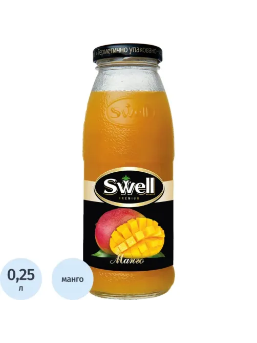 Нектар Swell Манго с мякотью, стекло 0,25л