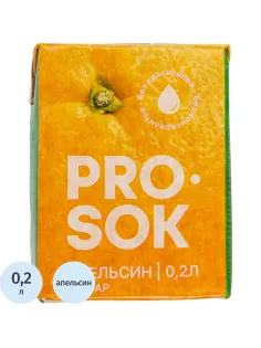 Нектар PRO SOK Апельсин, 0,2л