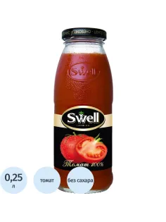 Сок Swell Томат с мякотью, стекло 0,25л
