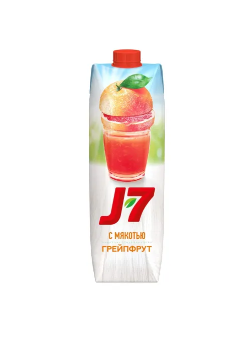 Нектар J7 Грейпфрут с мякотью, 0,97л