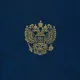 Папка адресная бумвинил А4 (объемная) На подпись Госсимволика синяя