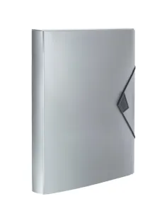 Папка на резинках Attache Metallics А4 800мкм, 40мм, серый