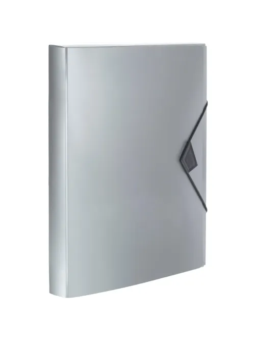 Папка на резинках Attache Metallics А4 800мкм, 40мм, серый