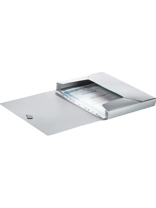 Папка на резинках Attache Metallics А4 800мкм, 40мм, серый