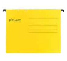 Папка подвесная регистратура Комус желтая Foolscap, 25 шт