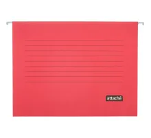 Папка подвесная Attache, А4, картон, красный, до 200л., 5шт/уп