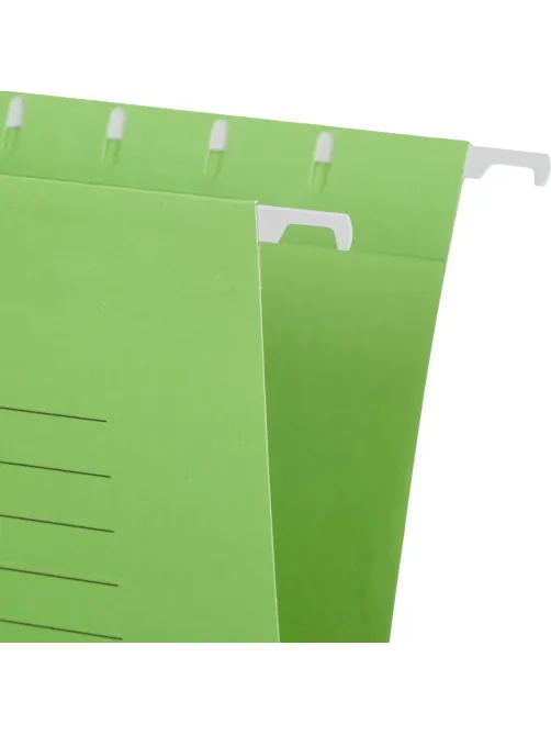 Папка подвесная Attache Foolscap, картон зеленый, до 200л., 5шт/уп
