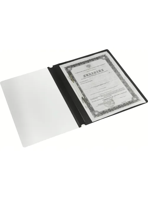 Скоросшиватель пластиковый A4 Attache черный 10шт/уп Россия