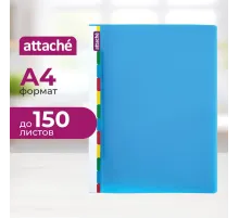 Скоросшиватель пластиковый с пруж.мех. Attache Diagonal синий