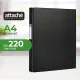 Скоросшиватель пластиковый А4 Attache, ПВХ, 35мм, 220л, черный