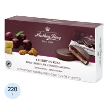 Конфеты Anthon Berg шоколадные с марциппаном вишня в роме, 220г