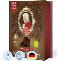 Конфеты REBER Mozart Kugeln горьк шокол, начин орех пралине и марцип, 120г