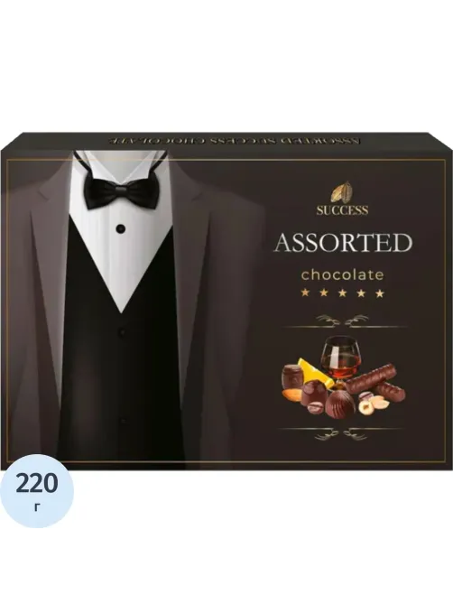 Конфеты Success Джентльменский набор Премиум Ассорти, 220г