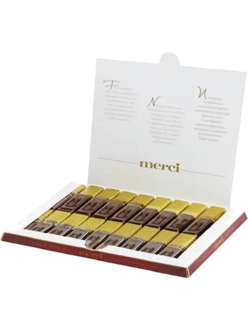 Конфеты Merci темный ассорти, 250г