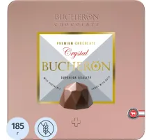 Конфеты BUCHERON CRYSTAL из молоч шоколада с шоколадно-ореховым вкус, 185г