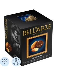 Конфеты Bell'Arte глазиров глазурью с корпус типа пралине  с миндалем 200г