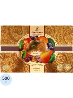 Конфеты Кремлина фрукты и орехи в глазури, 500г