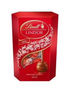 Конфеты LINDOR из молочного шоколада с молочной начинкой пралине,200г