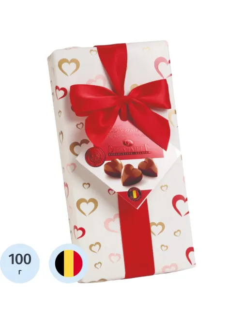 Конфеты Delafaille Пралине Сердца, 100г