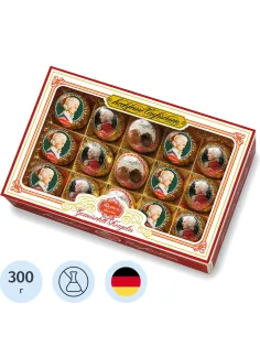 Конфеты REBER Mozart шоколадные короб с окном, 300г