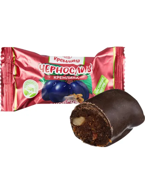 Конфеты шоколадные Кремлина Микс фрукты и орехи в шоколадной глазури, 1кг