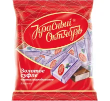 Конфеты шоколадные Золотое суфле черная смородина 200г