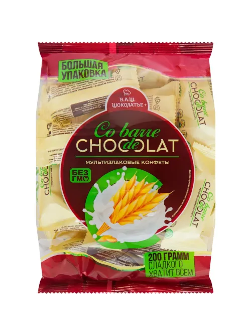 Конфеты Co barre de Chocolat шоколадные мультизлак.с бел.конд.глазурью,200г
