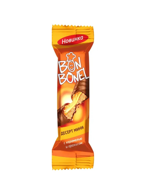 Конфеты BON BONEL десерт мини печенье с карамелью, 1кг