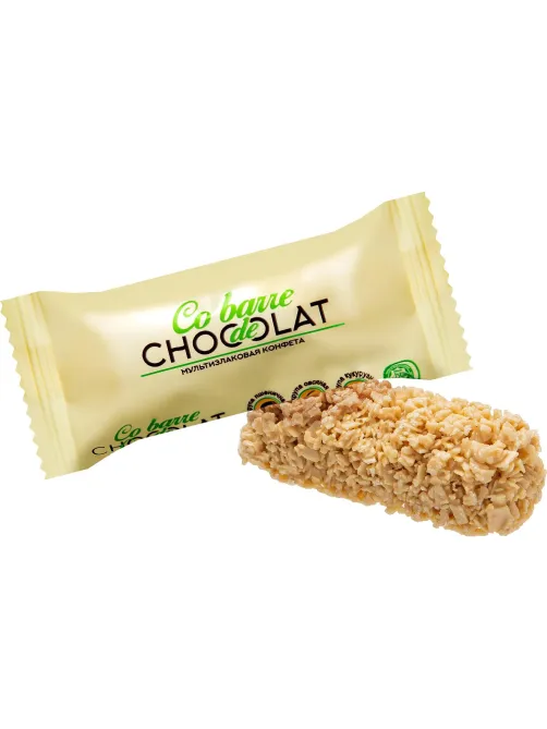 Конфеты Co barre de Chocolat шоколадные мультизлак.с бел.конд.глазурью,200г