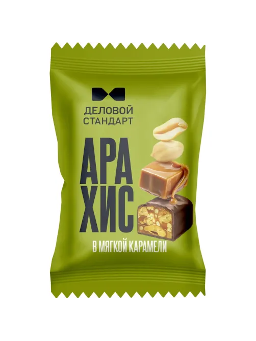 Конфеты глазированные Деловой Стандарт арахис в мягкой карамели, 700г