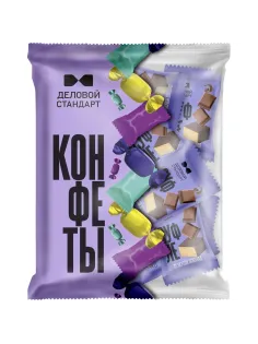 Конфеты глазированные Деловой Стандарт суфле со вкусом шоколад, 500г