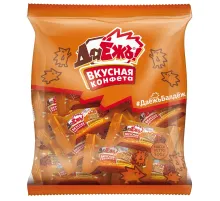 Конфеты ДаЁжъ вафельные мини с карамелью, арахисом и криспи, пакет 1кг